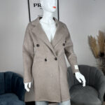 Cappotto da donna handmade doppiopetto lungo 004 | beige