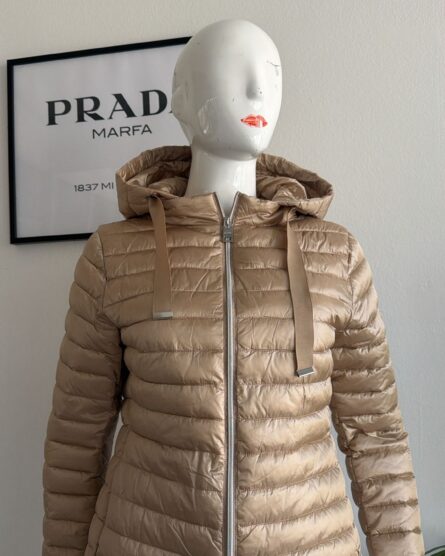 Piumino leggero da donna beige