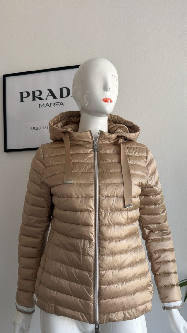 Piumino leggero da donna beige