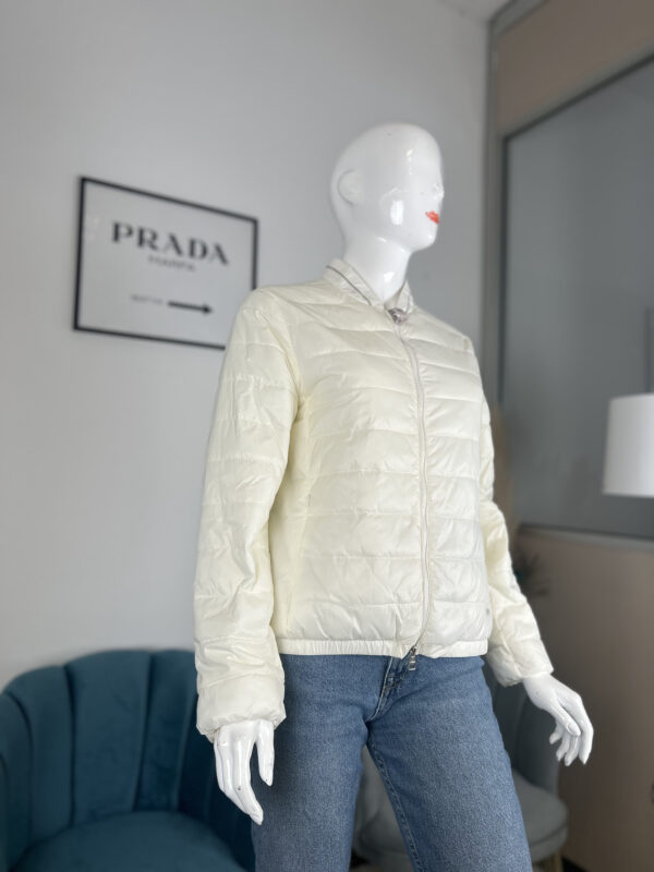 Piumino leggero da donna bianco Piumino leggero da donna bianco