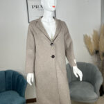 Cappotto monopetto da donna Alyssa con chiusura frontale C007 | Beige