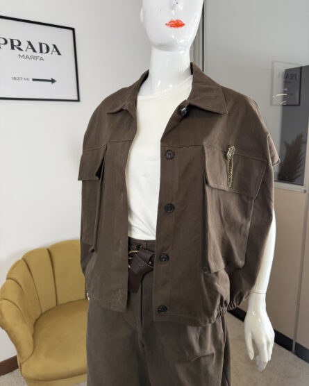 Bomber over in denim Nhebyná