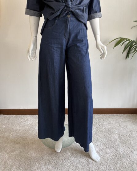Pantaloni palazzo in Denim